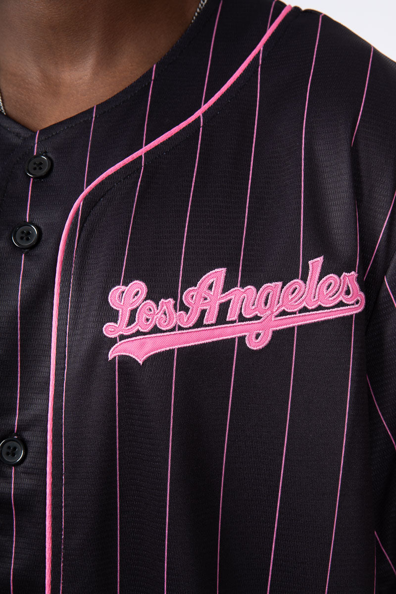 LA Dodgers Mens Button Shirt