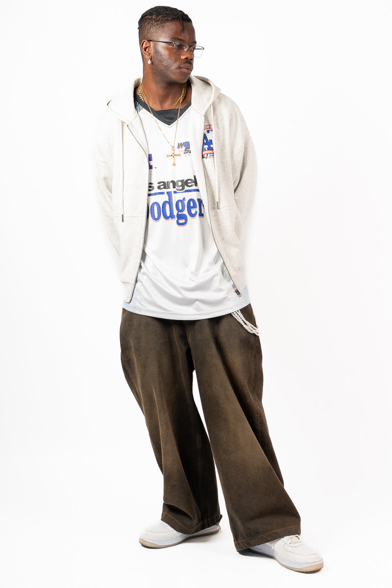 LA Dodgers Full Zip Hoodie - Mens