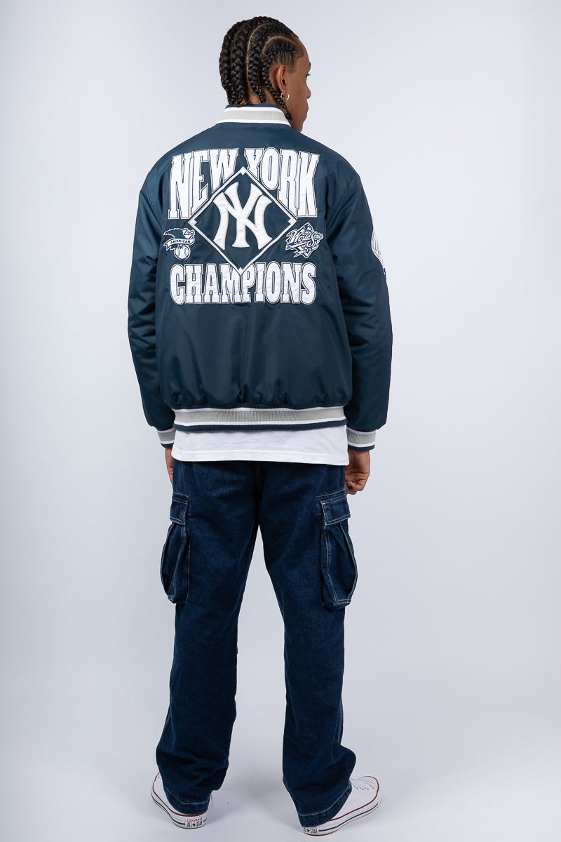 ジャケット・アウター 00s newyork yankees varsity jacket NY Yankees Varsity 2000 World Series Varsity Letterman Jacket
