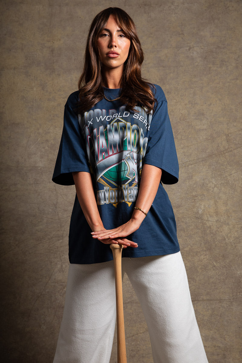 NY Yankees Got Rings Boxy Tee