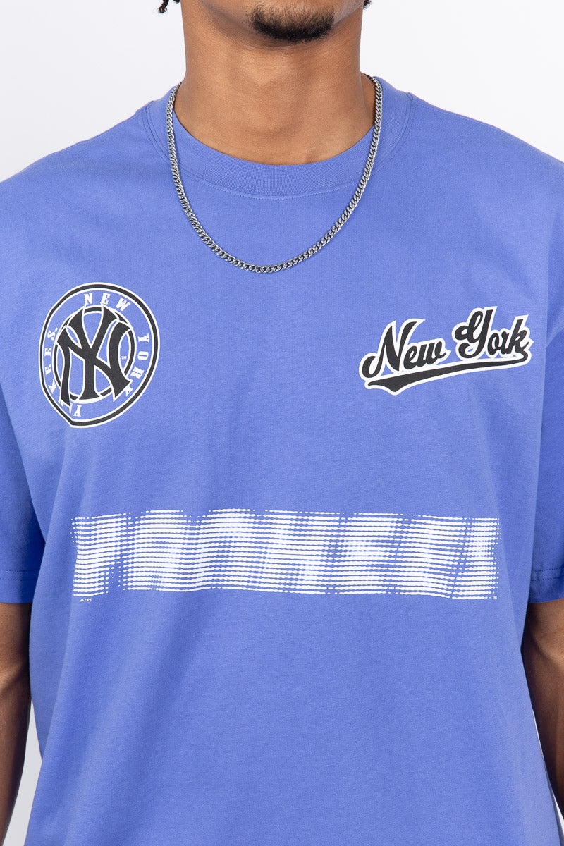 NY Yankees Blurred Motion Tee