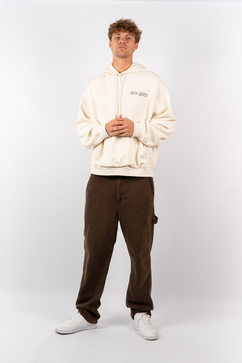 NY Yankees Script Boxy Hoodie