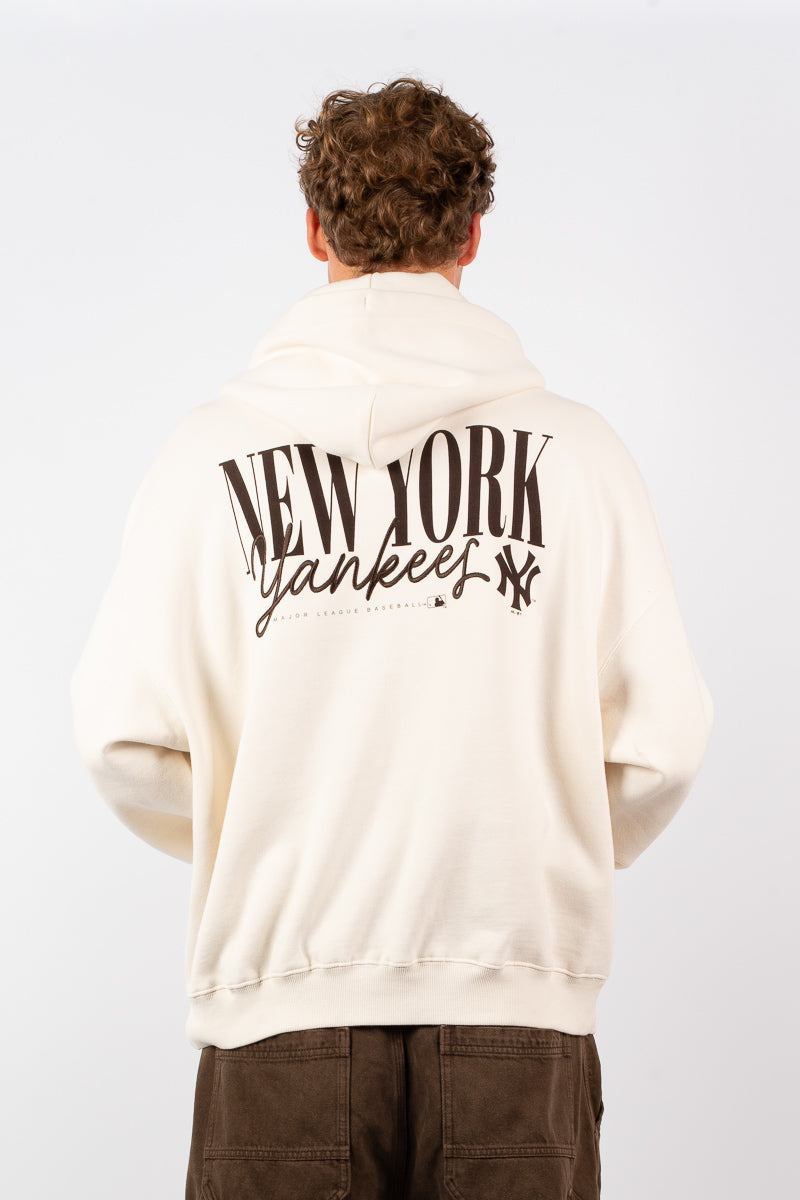 NY Yankees Script Boxy Hoodie