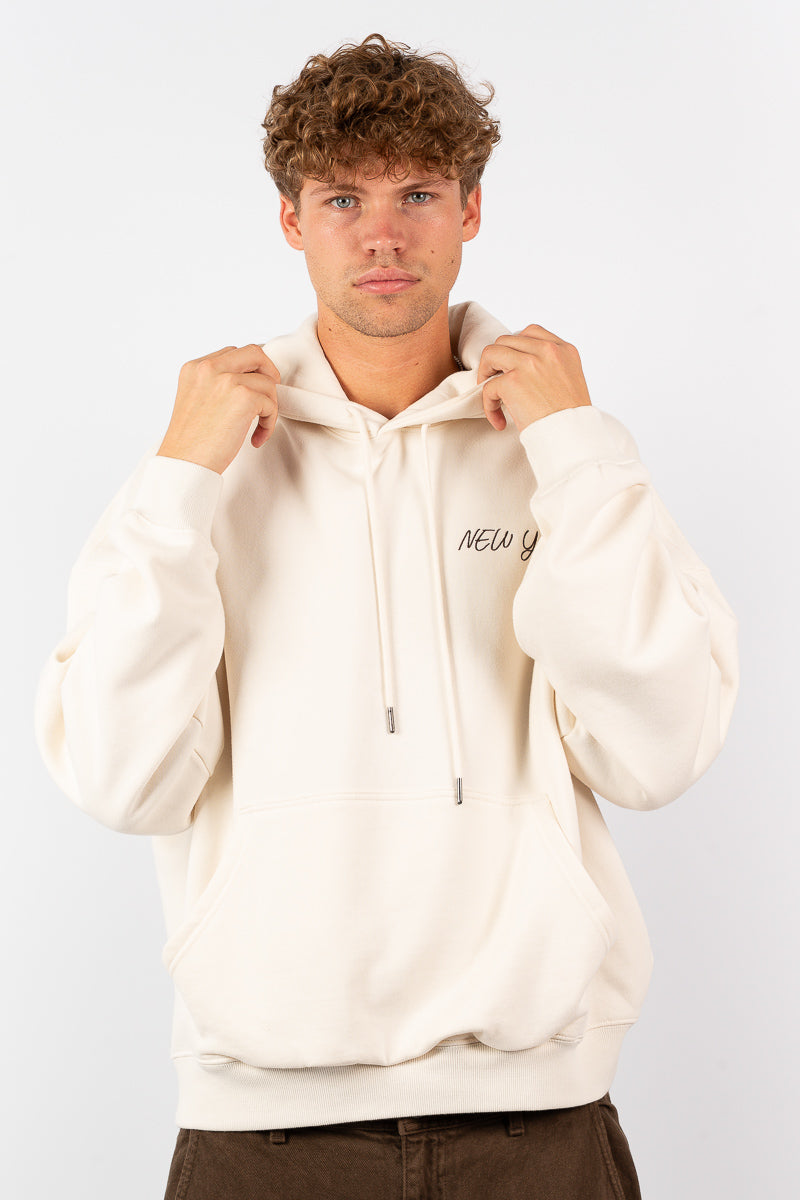 NY Yankees Script Boxy Hoodie