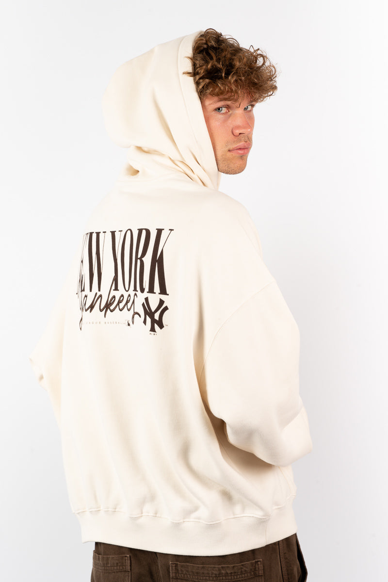 NY Yankees Script Boxy Hoodie