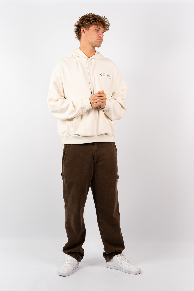 NY Yankees Script Boxy Hoodie