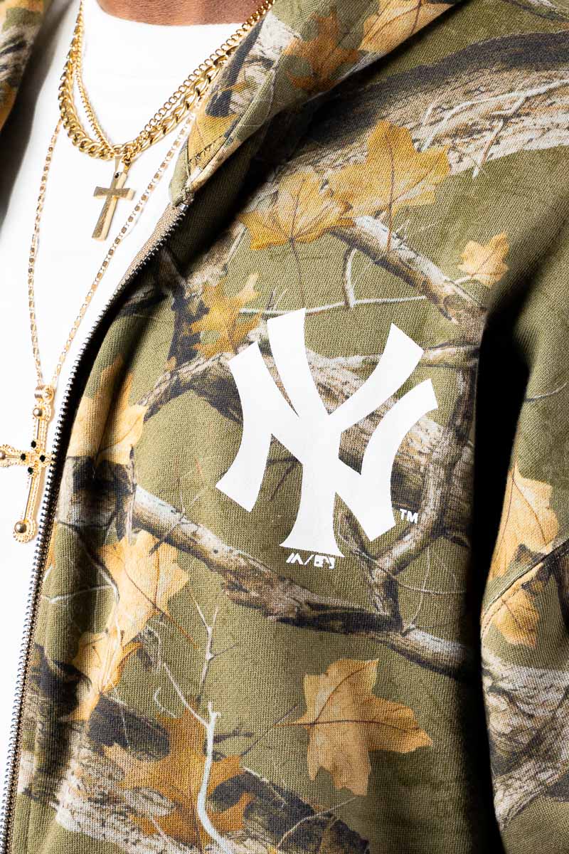 NY Yankees Urban Forest Zip Up Hoodie