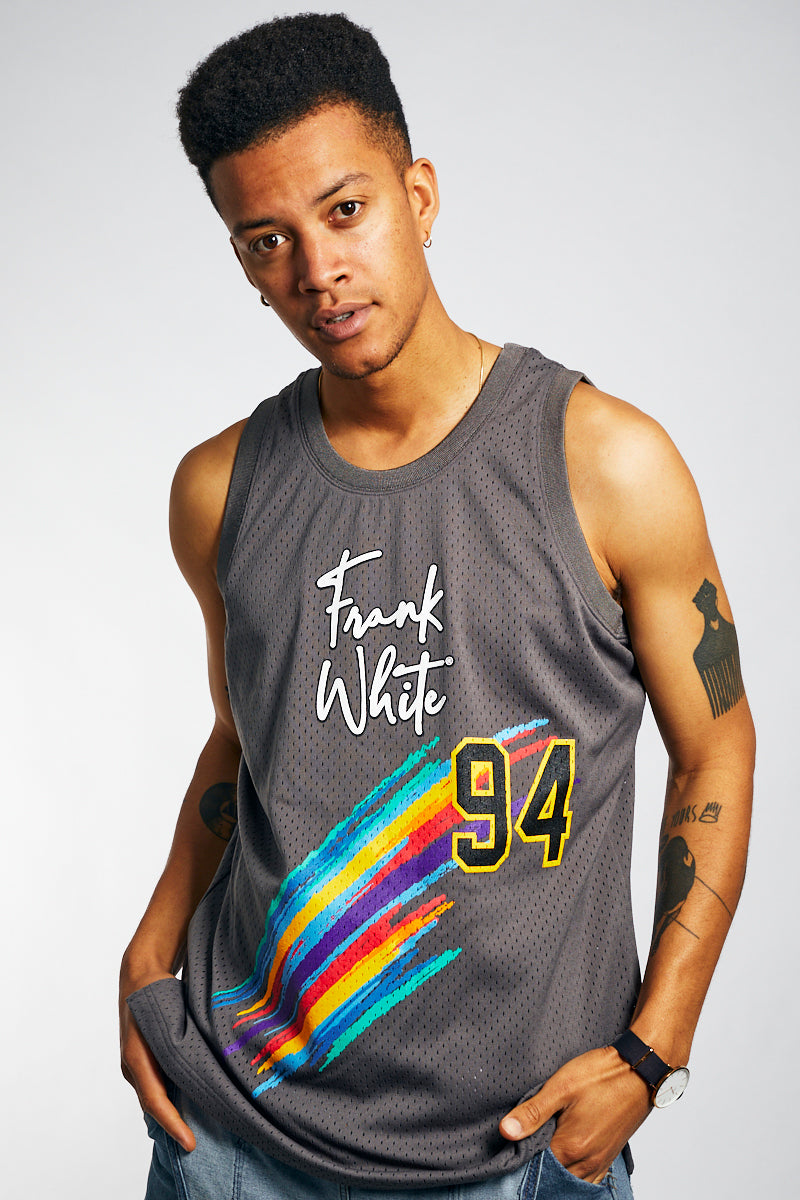 Frank White Jersey in Charcoal