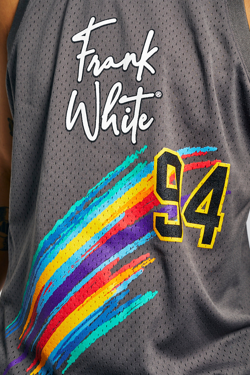 Frank White Jersey in Charcoal