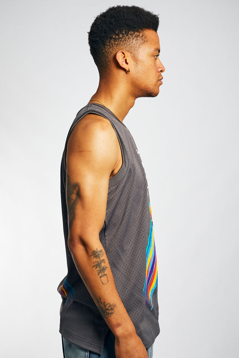 Frank White Jersey in Charcoal