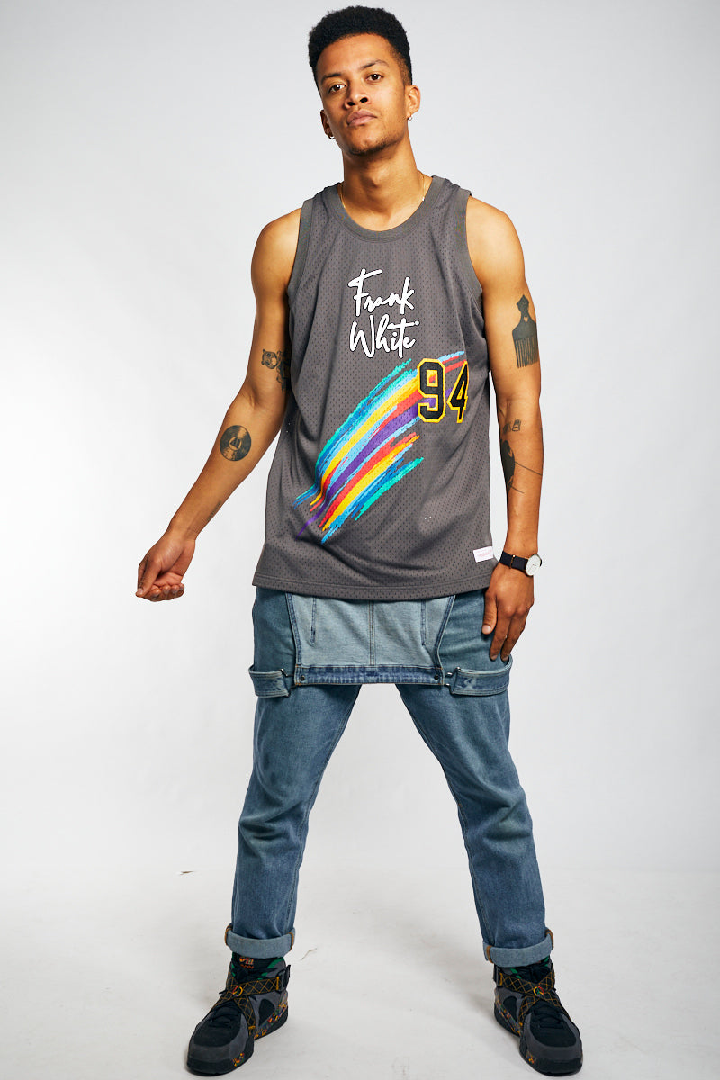 Frank White Jersey in Charcoal