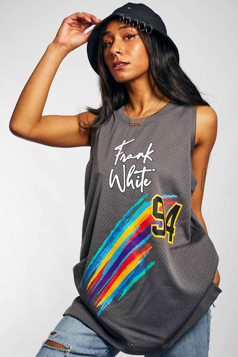 Frank White Jersey in Charcoal