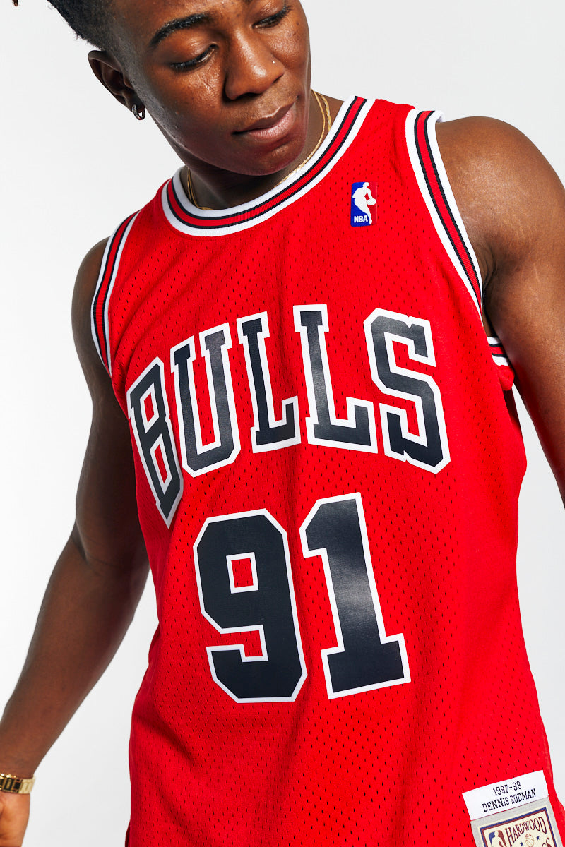 Dennis Rodman 1997-98 Chicago Bulls Road Hardwood Classic