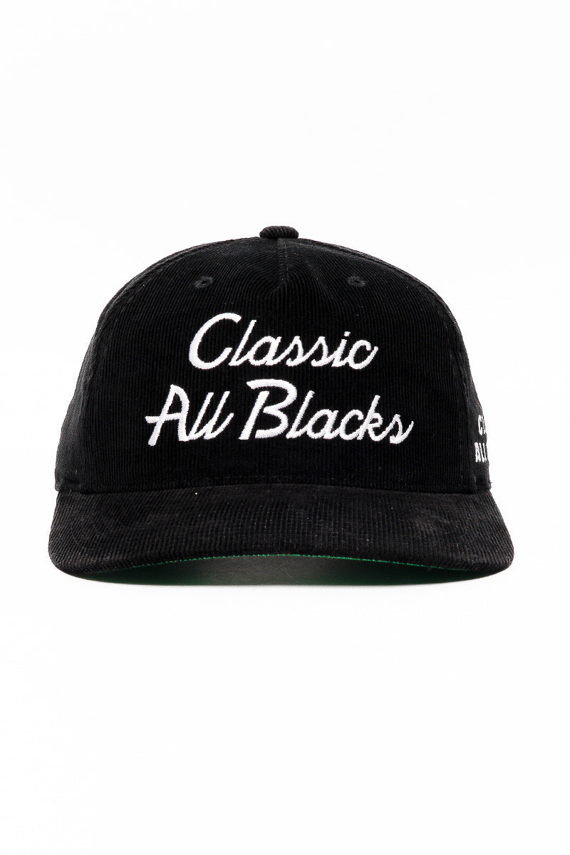 Classic All Blacks Corduroy Script Origin Cap