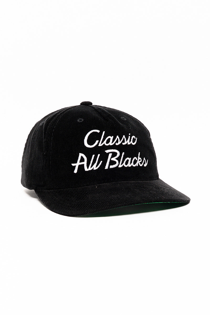 Classic All Blacks Corduroy Script Origin Cap