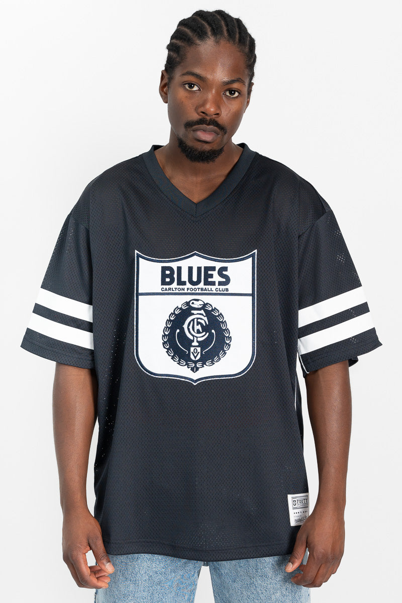 Carlton Blues Oversized Mesh Tee
