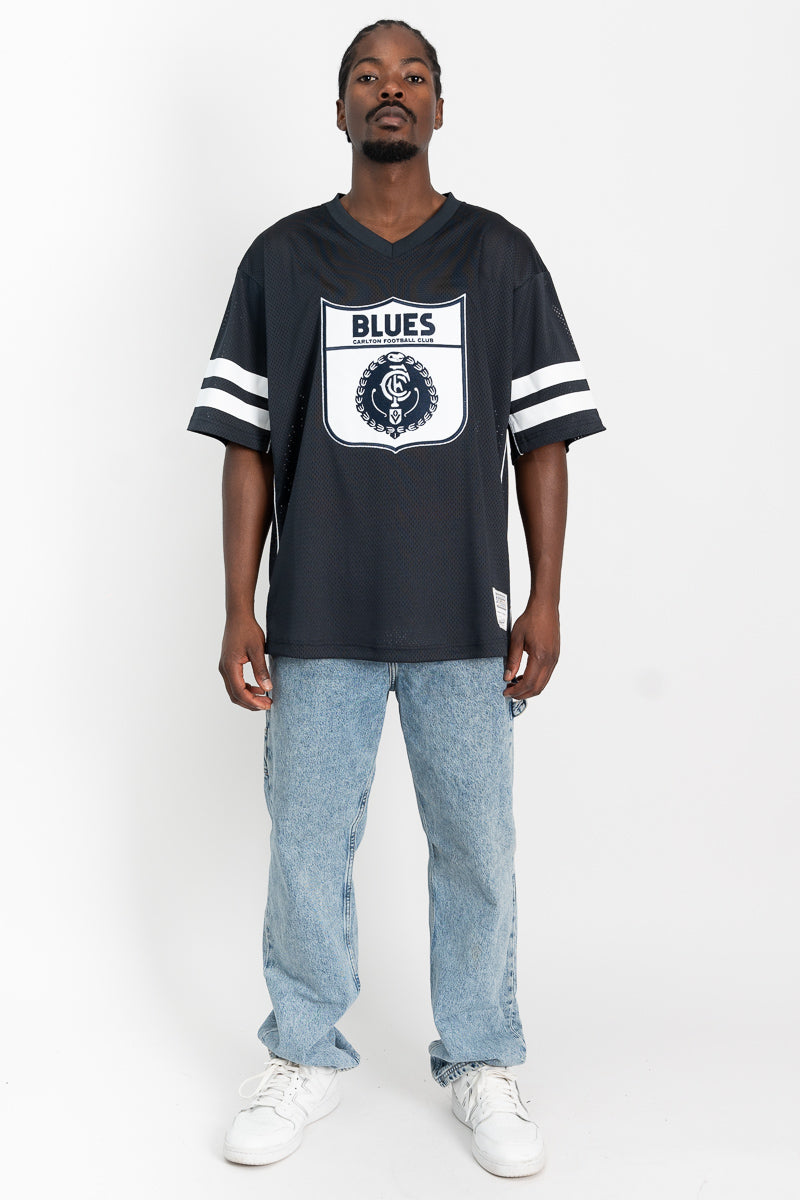 Carlton Blues Oversized Mesh Tee