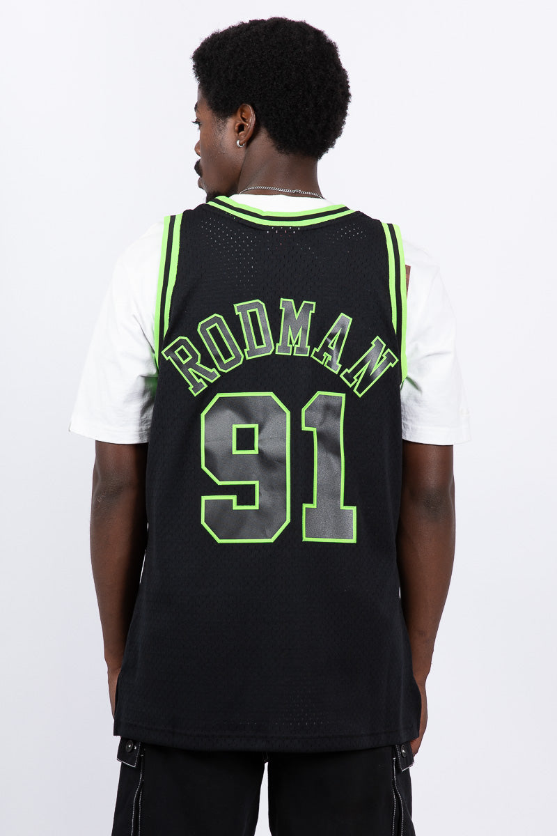 Dennis Rodman Chicago Bulls Hyper Venom Hardwood Classic Swingman Jersey
