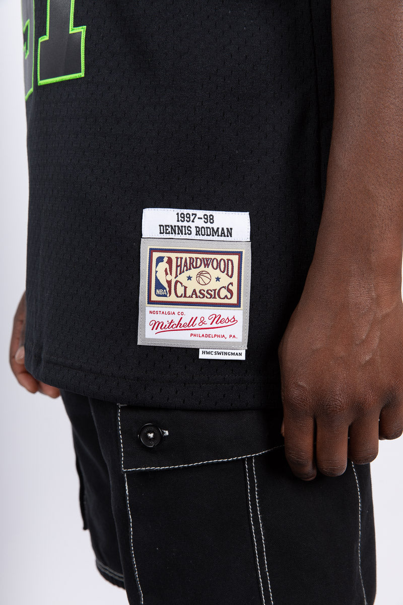 Dennis Rodman Chicago Bulls Hyper Venom Hardwood Classic Swingman Jersey