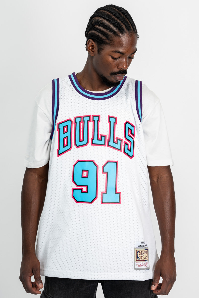 Dennis Rodman Chicago Bulls Vice Hardwood Classic Swingman Jersey