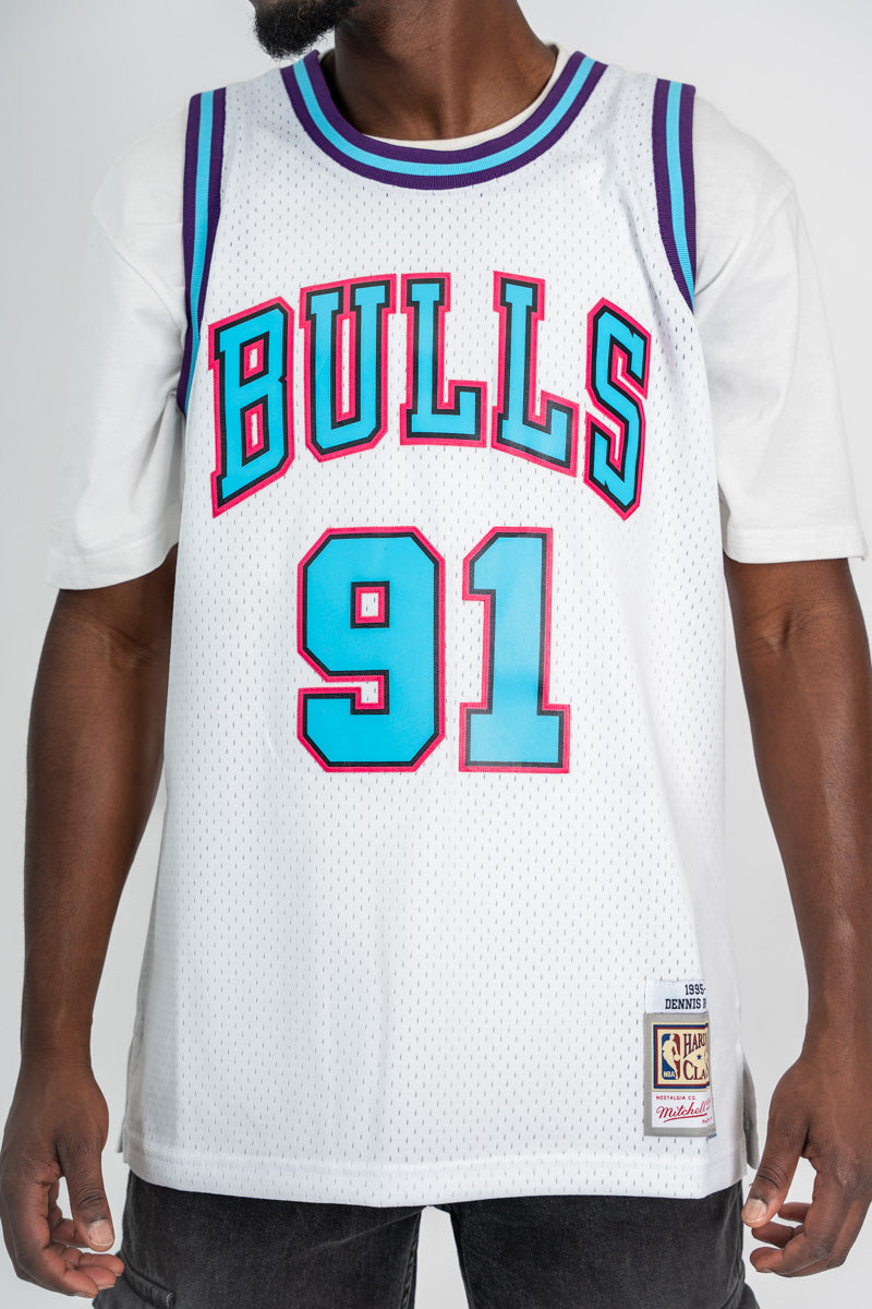 Dennis Rodman Chicago Bulls Vice Hardwood Classic Swingman Jersey
