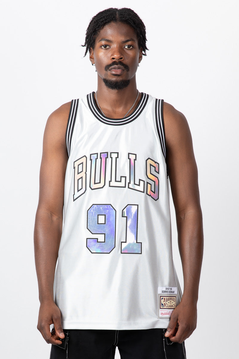 Dennis Rodman Chicago Bulls Cosmic Chrome Hardwood Classic Jersey