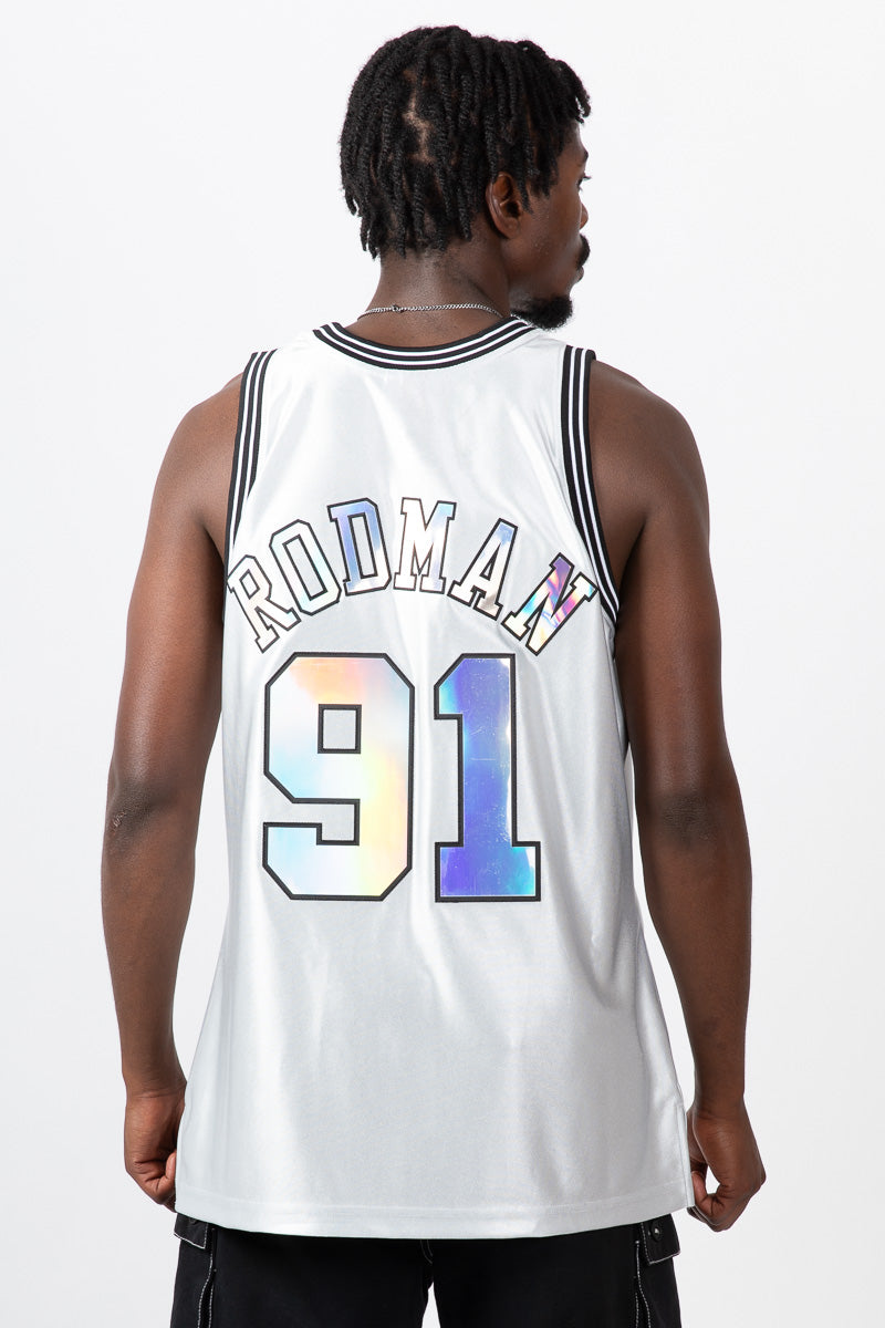 Dennis Rodman Chicago Bulls Cosmic Chrome Hardwood Classic Jersey