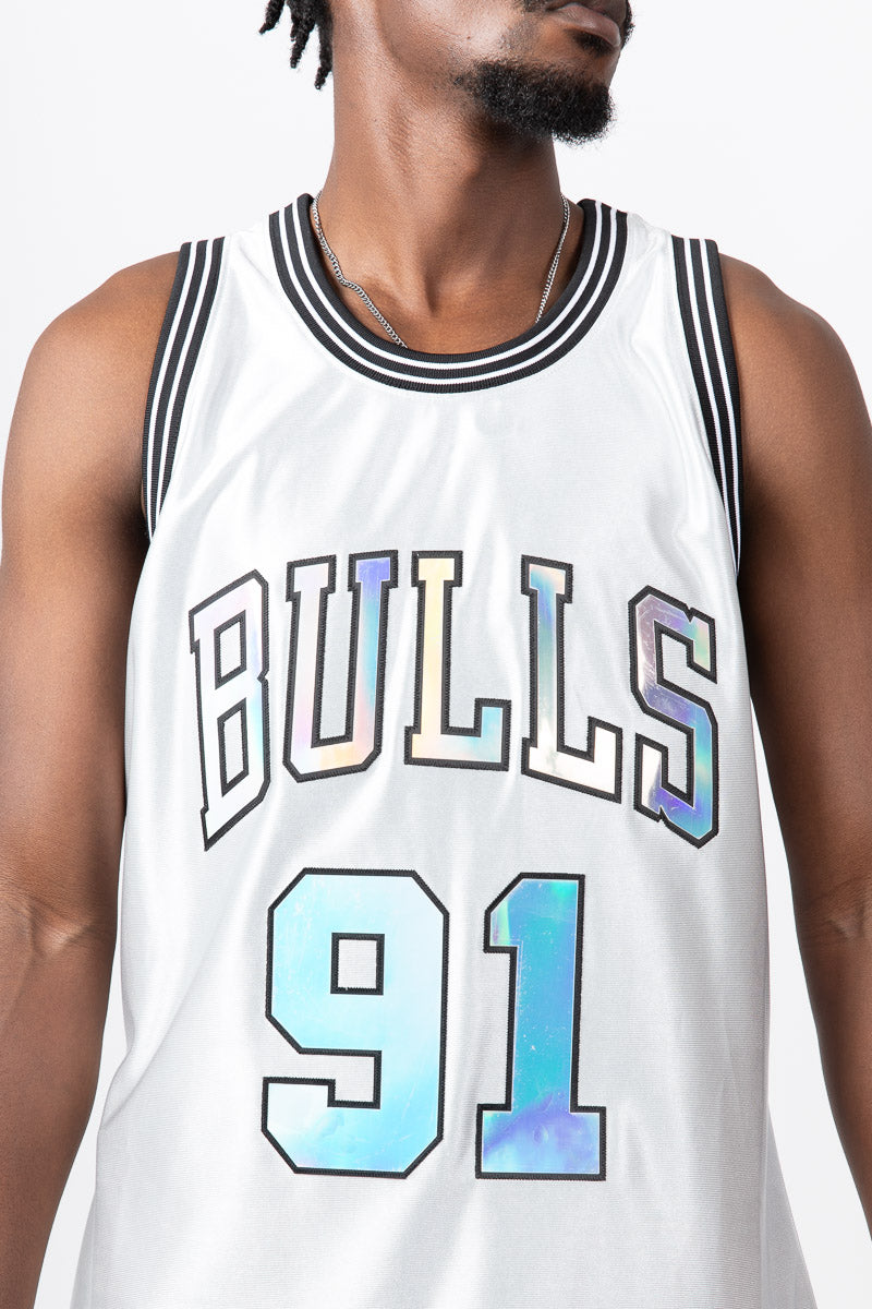 Dennis Rodman Chicago Bulls Cosmic Chrome Hardwood Classic Jersey