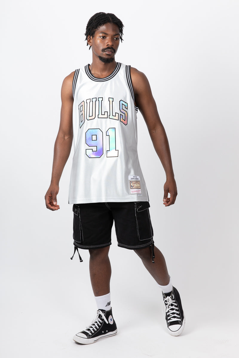 Dennis Rodman Chicago Bulls Cosmic Chrome Hardwood Classic Jersey