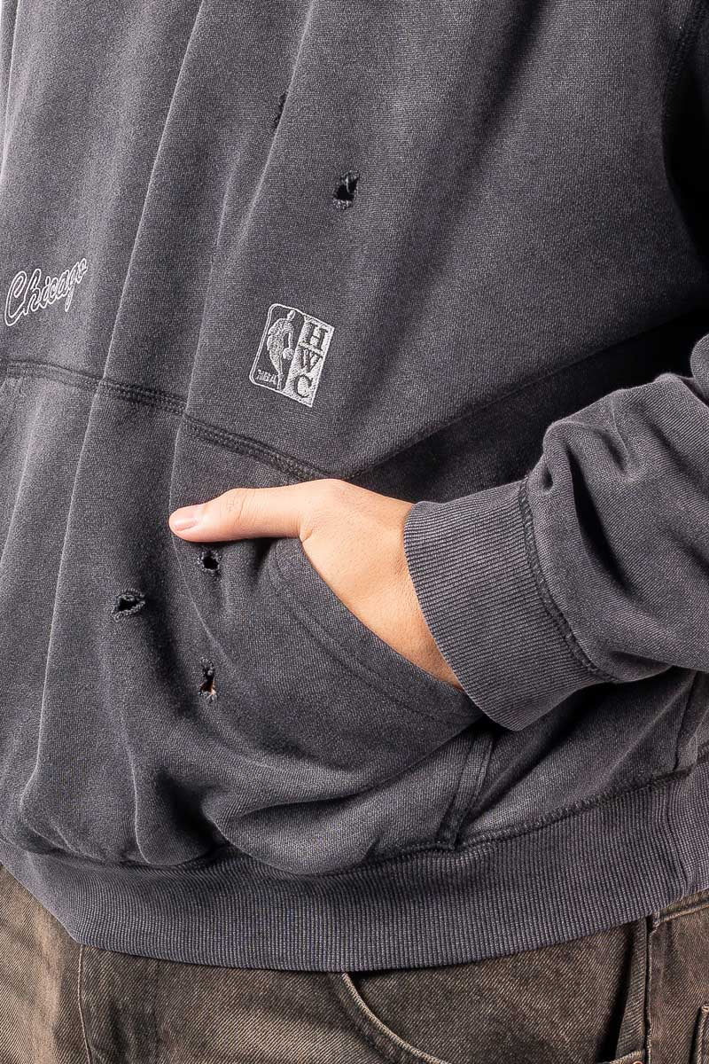 Chicago Bulls Chrome Logo Pullover Hoodie - Mens