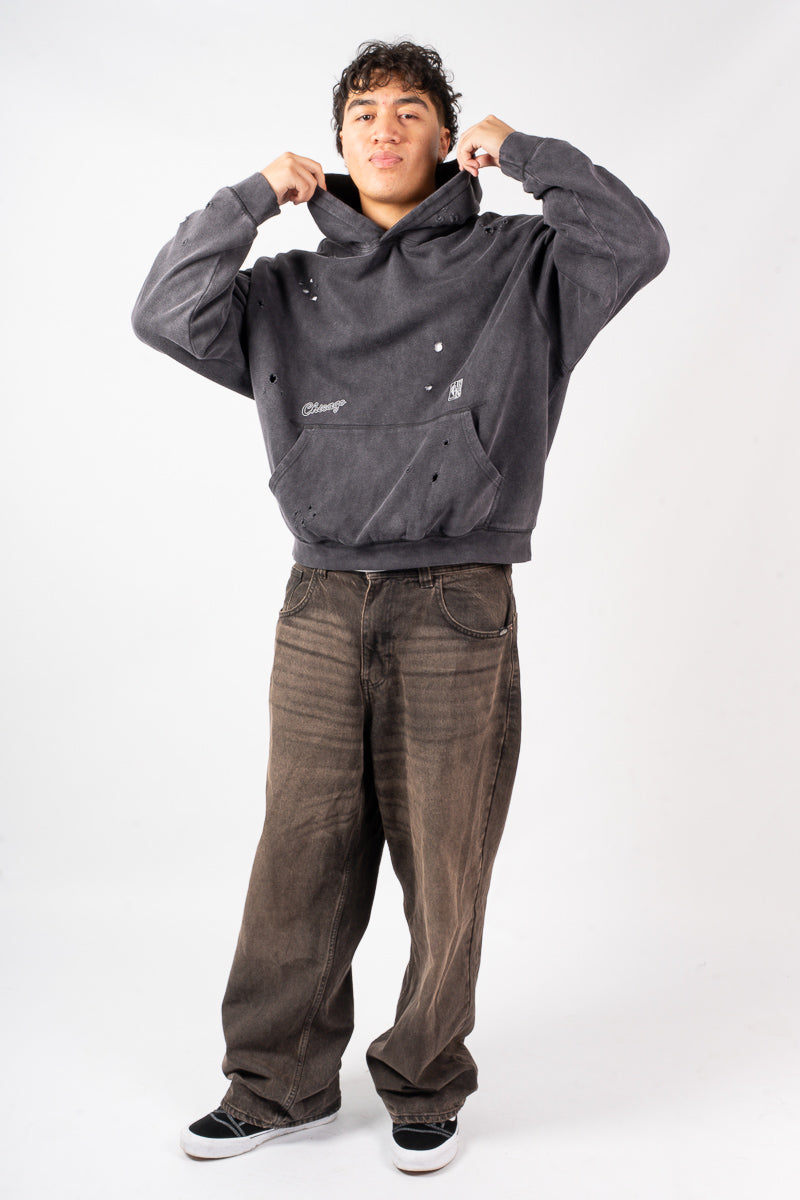 Chicago Bulls Chrome Logo Pullover Hoodie - Mens