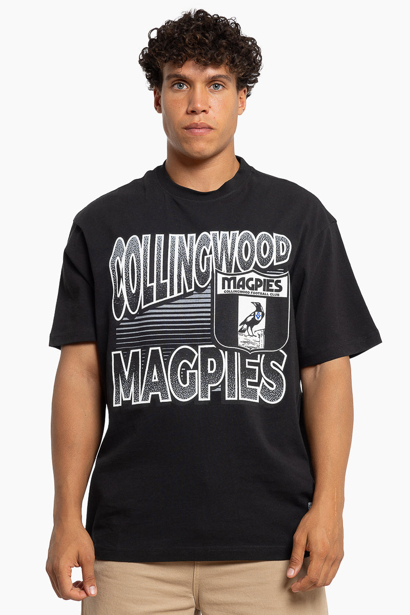 Collingwood Magpies Inline Stack Tee - Mens