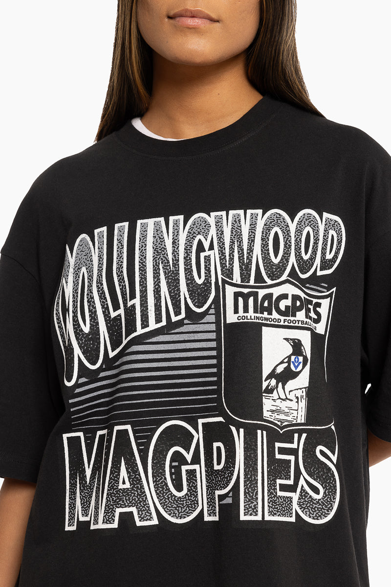 Collingwood Magpies Inline Stack Tee - Mens