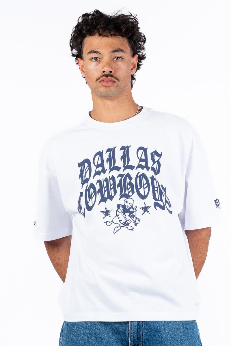 Dallas Cowboys Stars & Text Boxy Tee