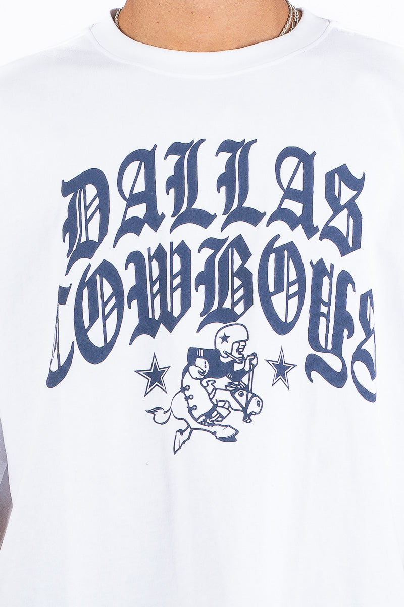 Dallas Cowboys Stars & Text Boxy Tee