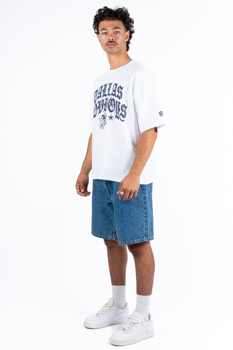 Dallas Cowboys Stars & Text Boxy Tee