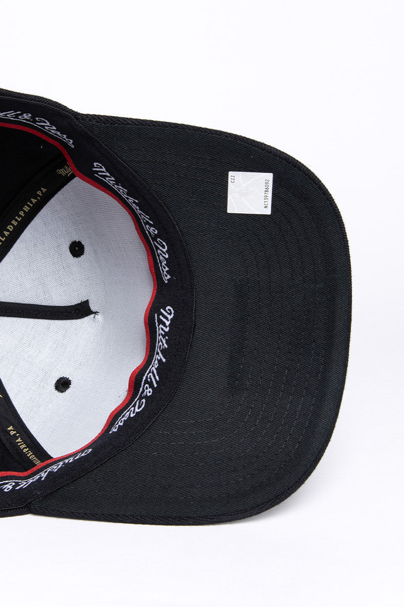 Golden State Warriors Classic Team Pinch Panel Snapback Cap Black