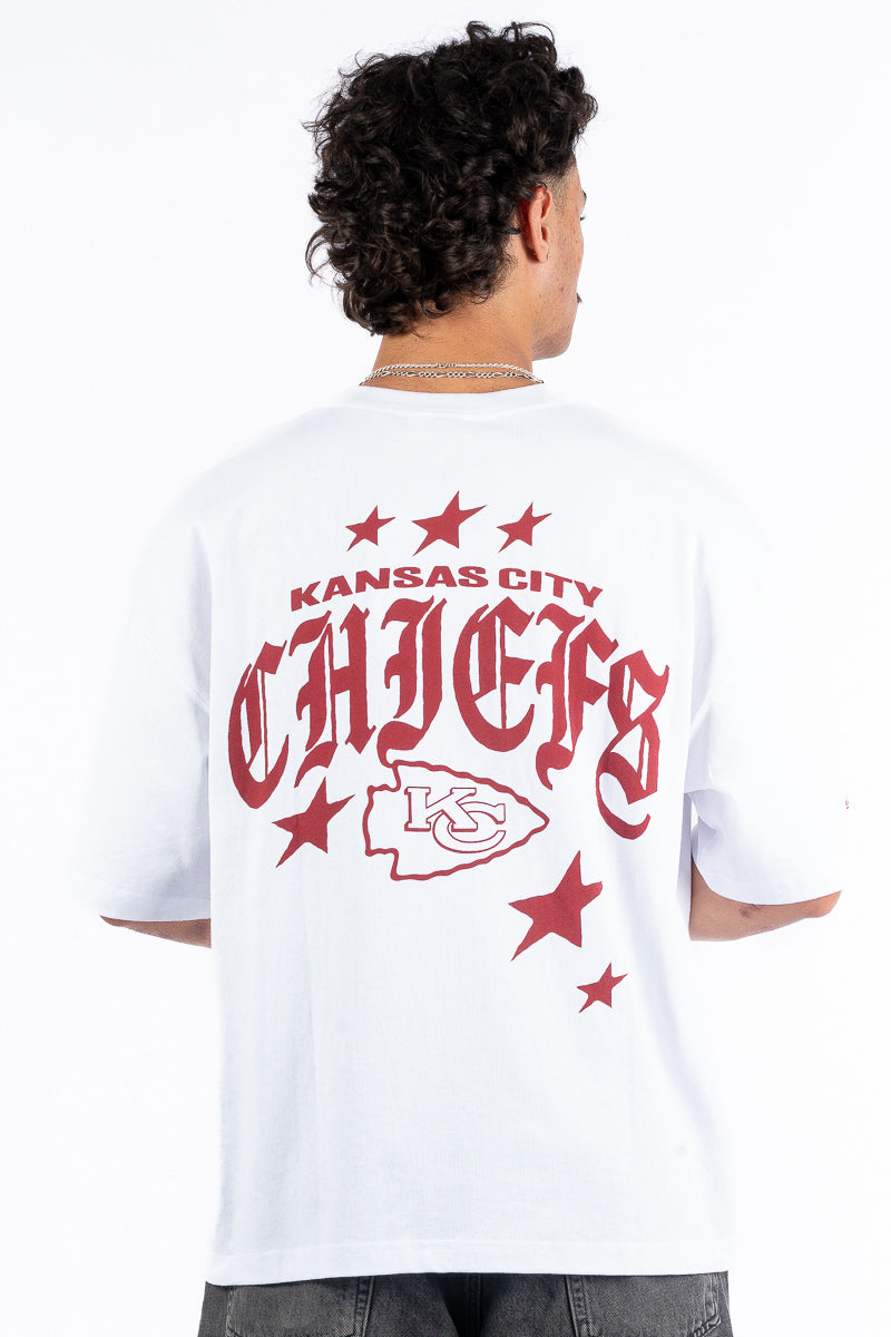 Kansas City Chiefs Stars & Text Boxy Tee