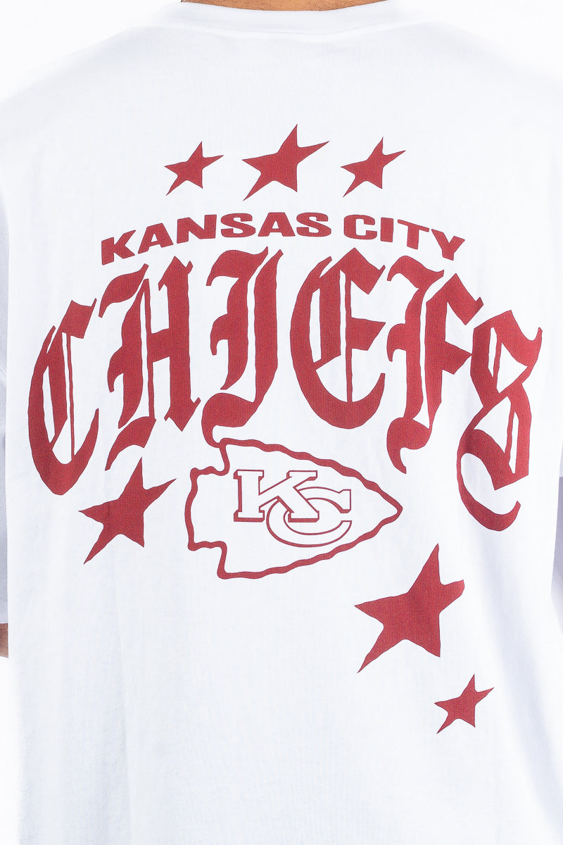 Kansas City Chiefs Stars & Text Boxy Tee