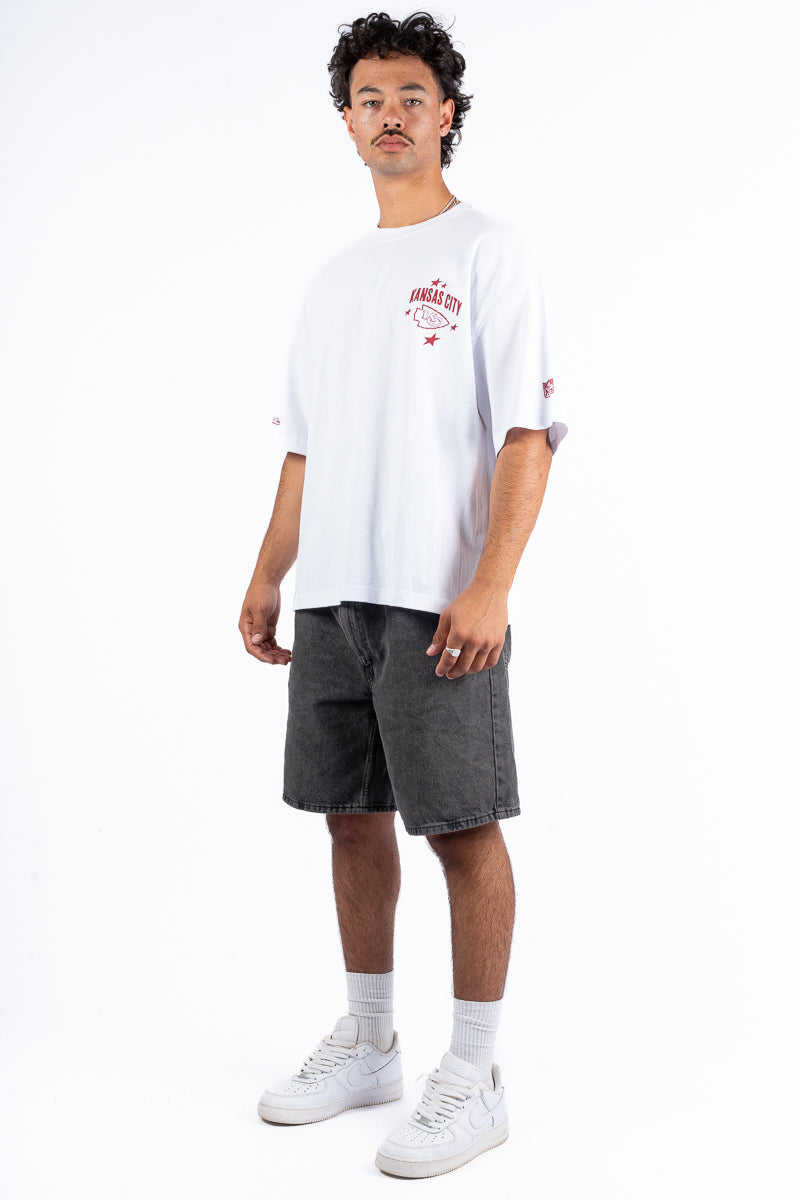 Kansas City Chiefs Stars & Text Boxy Tee