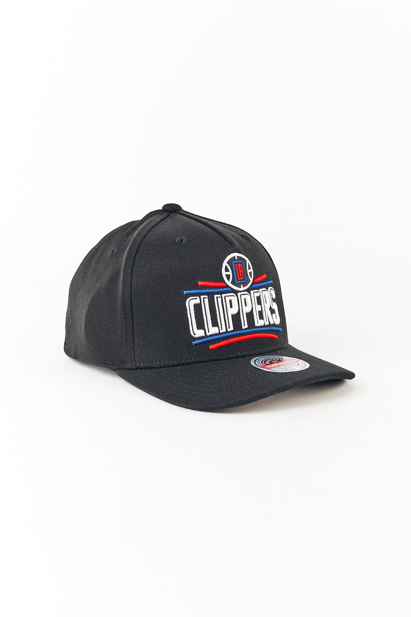 L.A Clippers Classic Red Team Logo Pinch Panel in Black