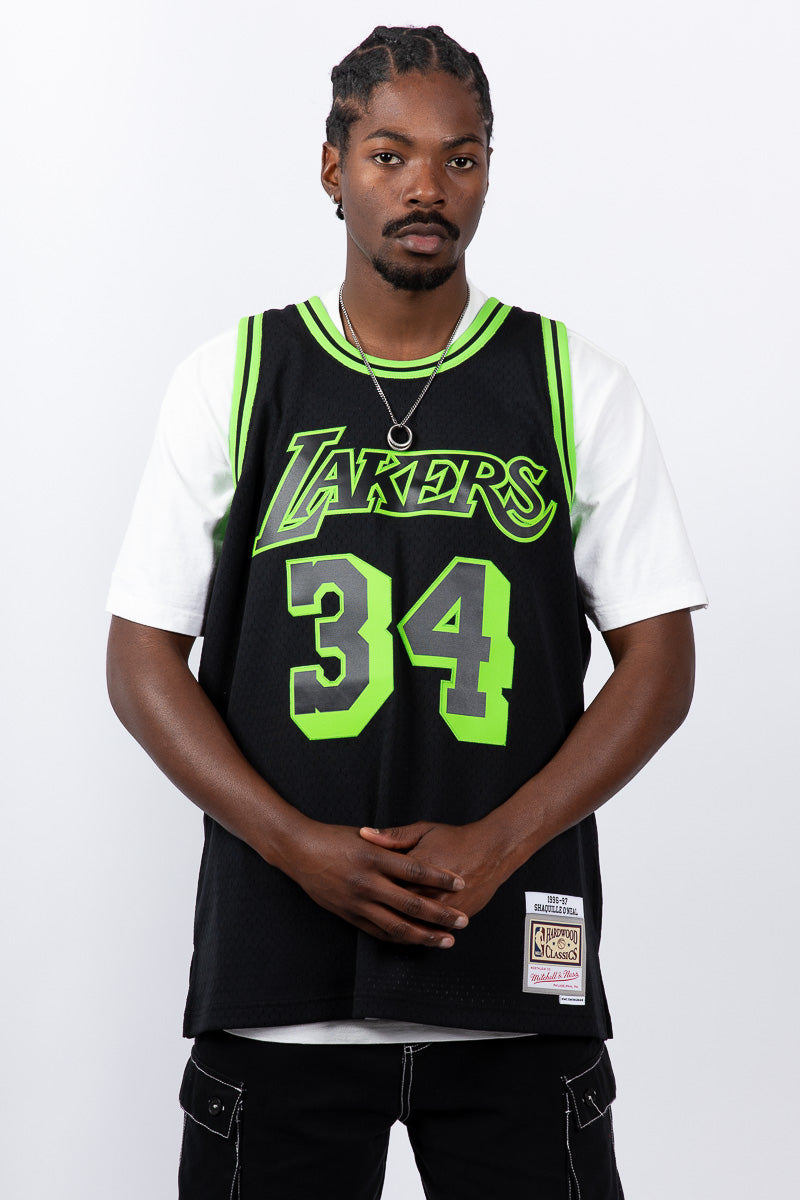 Shaquille O'Neal Los Angeles Lakers Hyper Venom Hardwood Classic Swingman Jersey