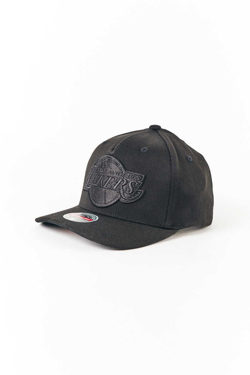 L.A Lakers Classic Team Pinch Panel Snapback Cap Black/Black