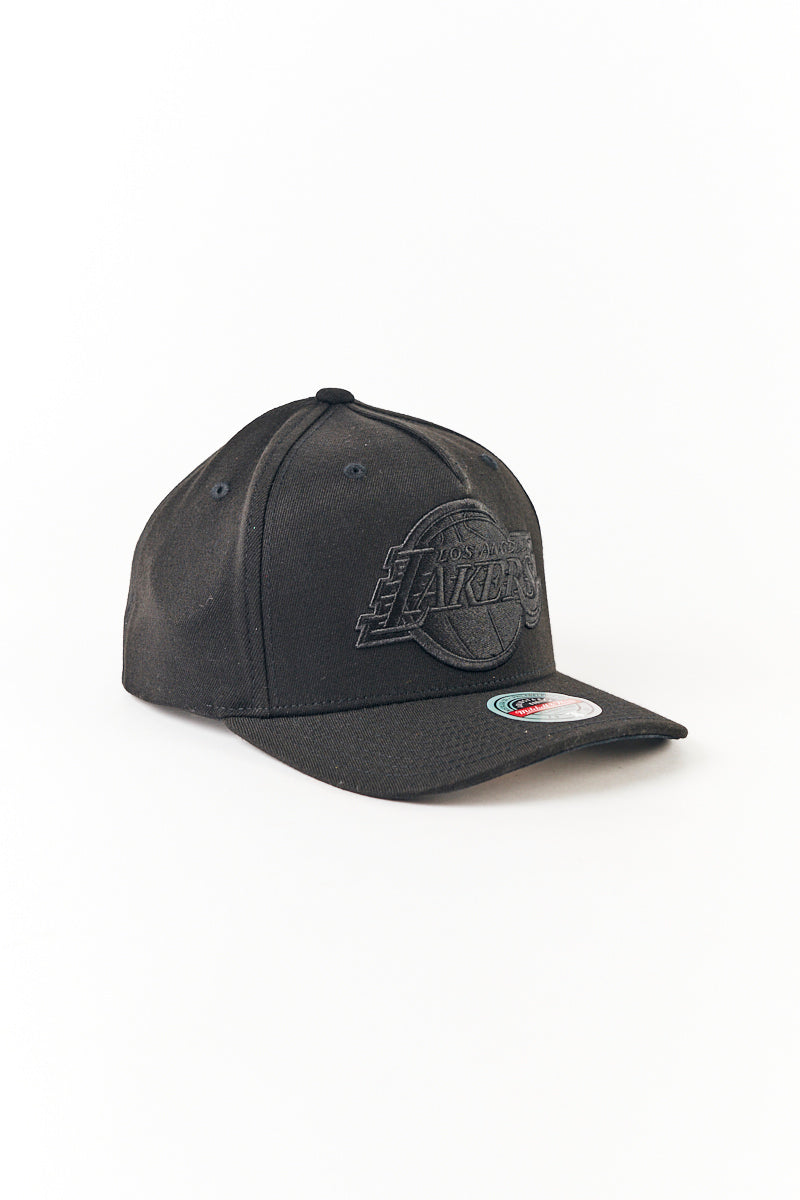 L.A Lakers Classic Team Pinch Panel Snapback Cap Black/Black