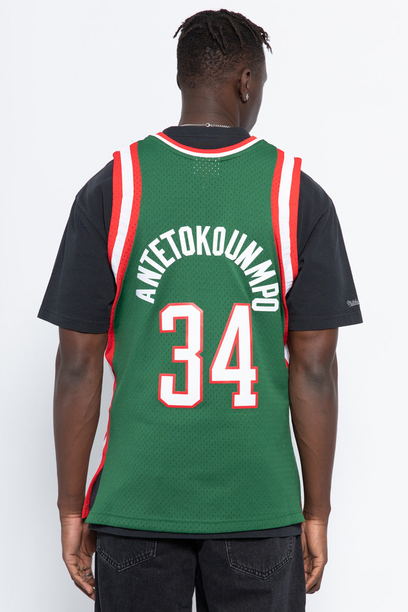 Giannis Antetokounmpo Milwaukee Bucks 13-14 Hardwood Classic Swingman Jersey