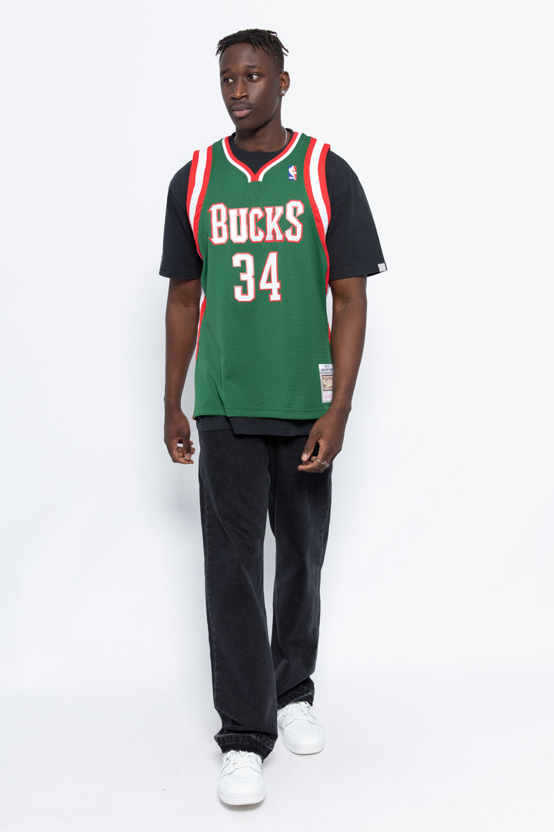Giannis Antetokounmpo Milwaukee Bucks 13-14 Hardwood Classic Swingman Jersey