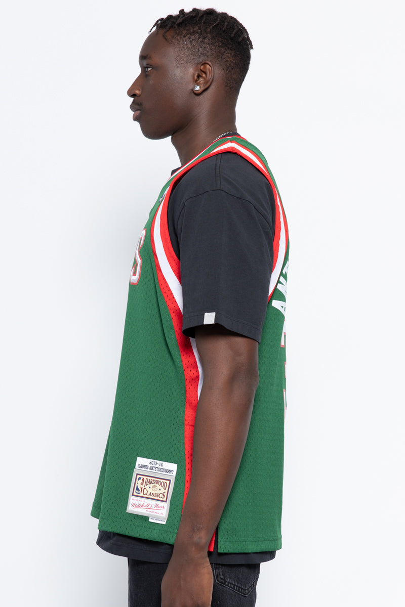 Giannis Antetokounmpo Milwaukee Bucks 13-14 Hardwood Classic Swingman Jersey