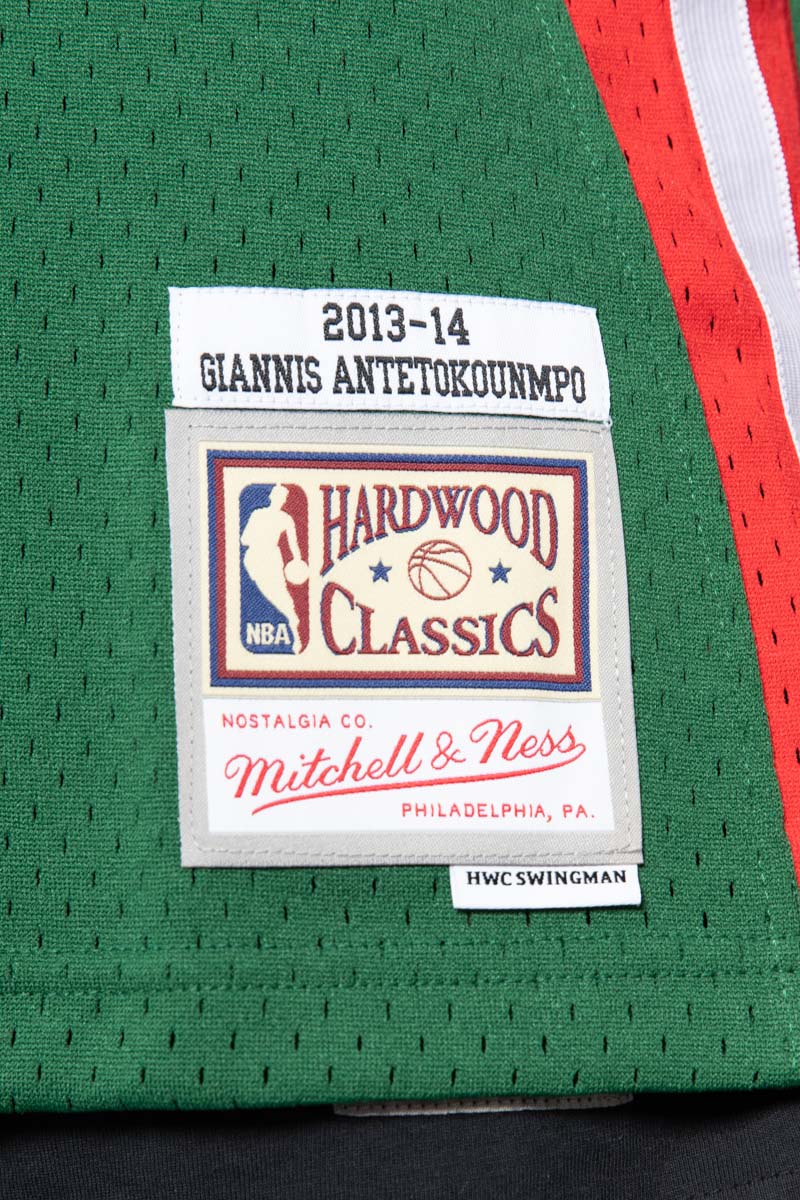 Giannis Antetokounmpo Milwaukee Bucks 13-14 Hardwood Classic Swingman Jersey