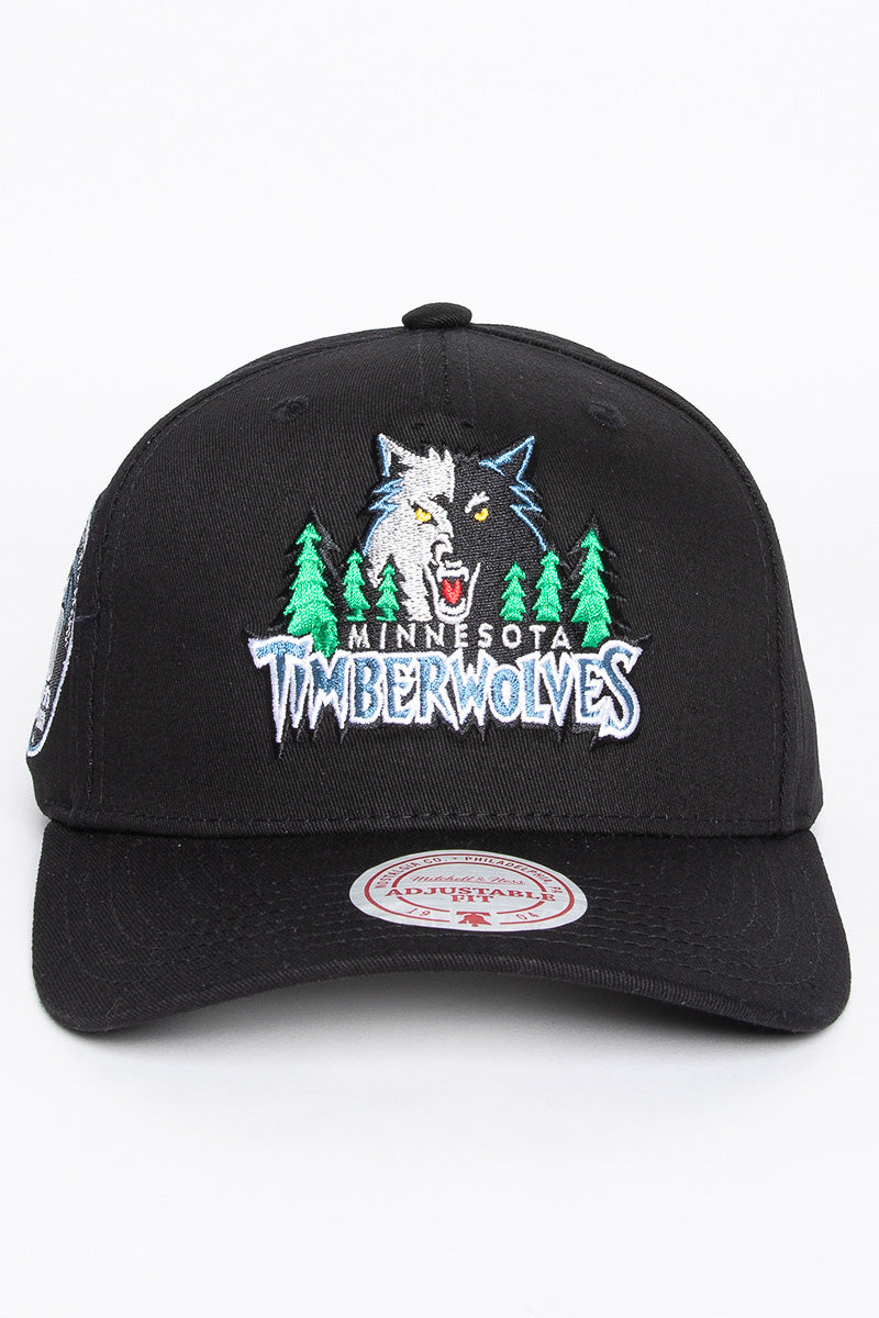 Minnesota Timberwolves Colour Team Logo Pinch Snapback