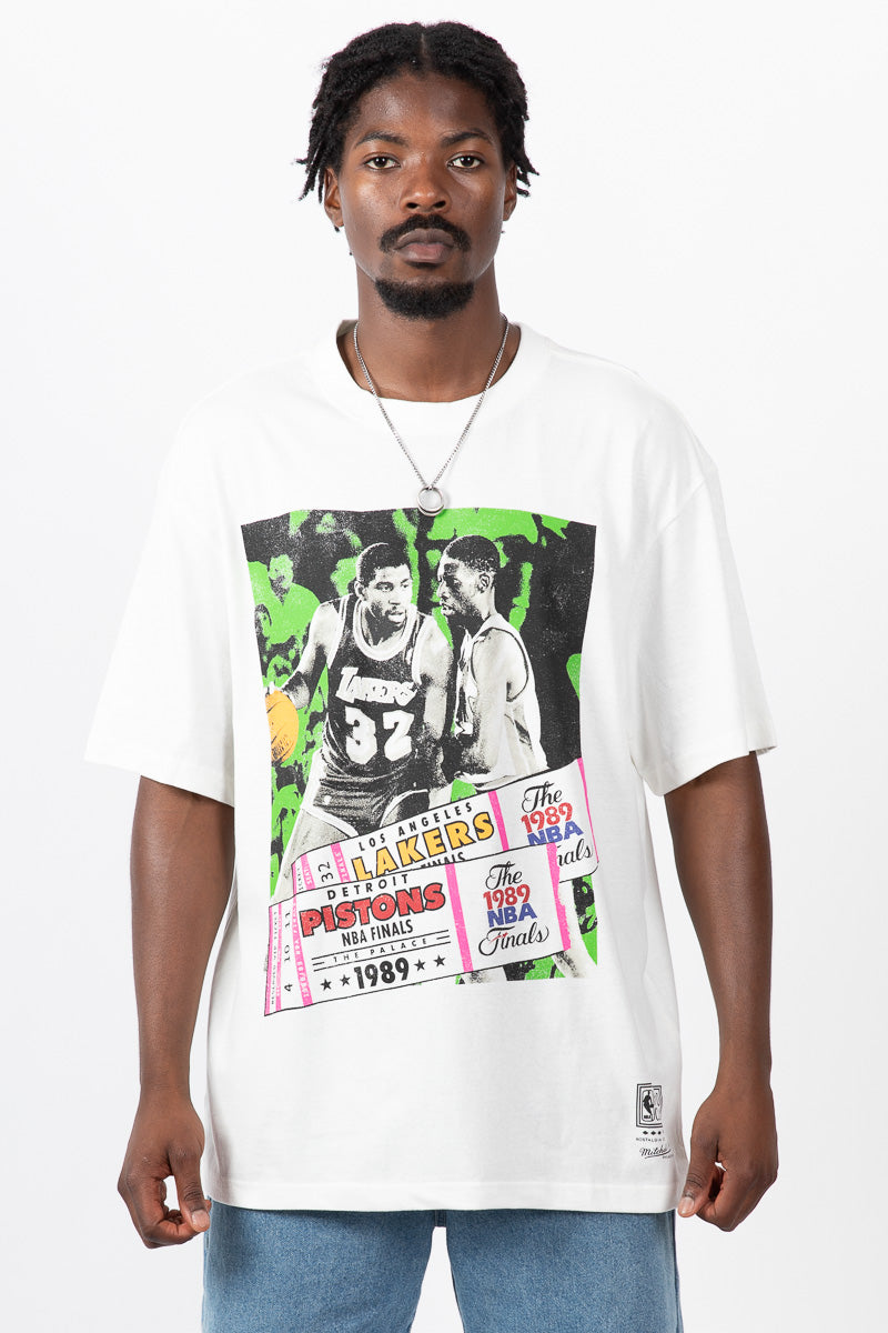 1989 NBA Finals Lakers vs Pistons Ticket Tee